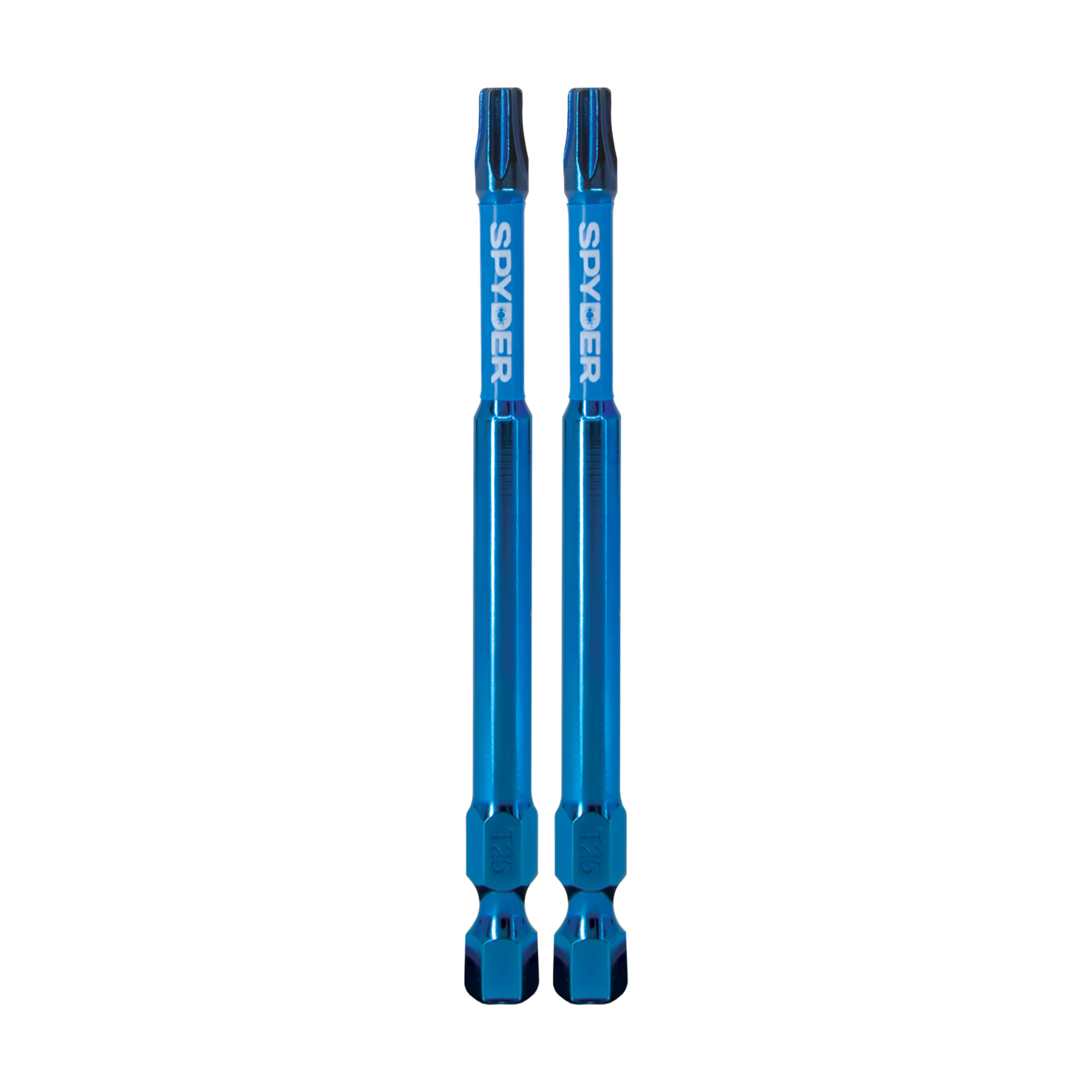 SPYDER Mach-Blue™, 2Pc 1/4in. X 3-1/2in. Mach-Blue Impact Driver Bit, T25 Included (qty.) 2 Model# 19059